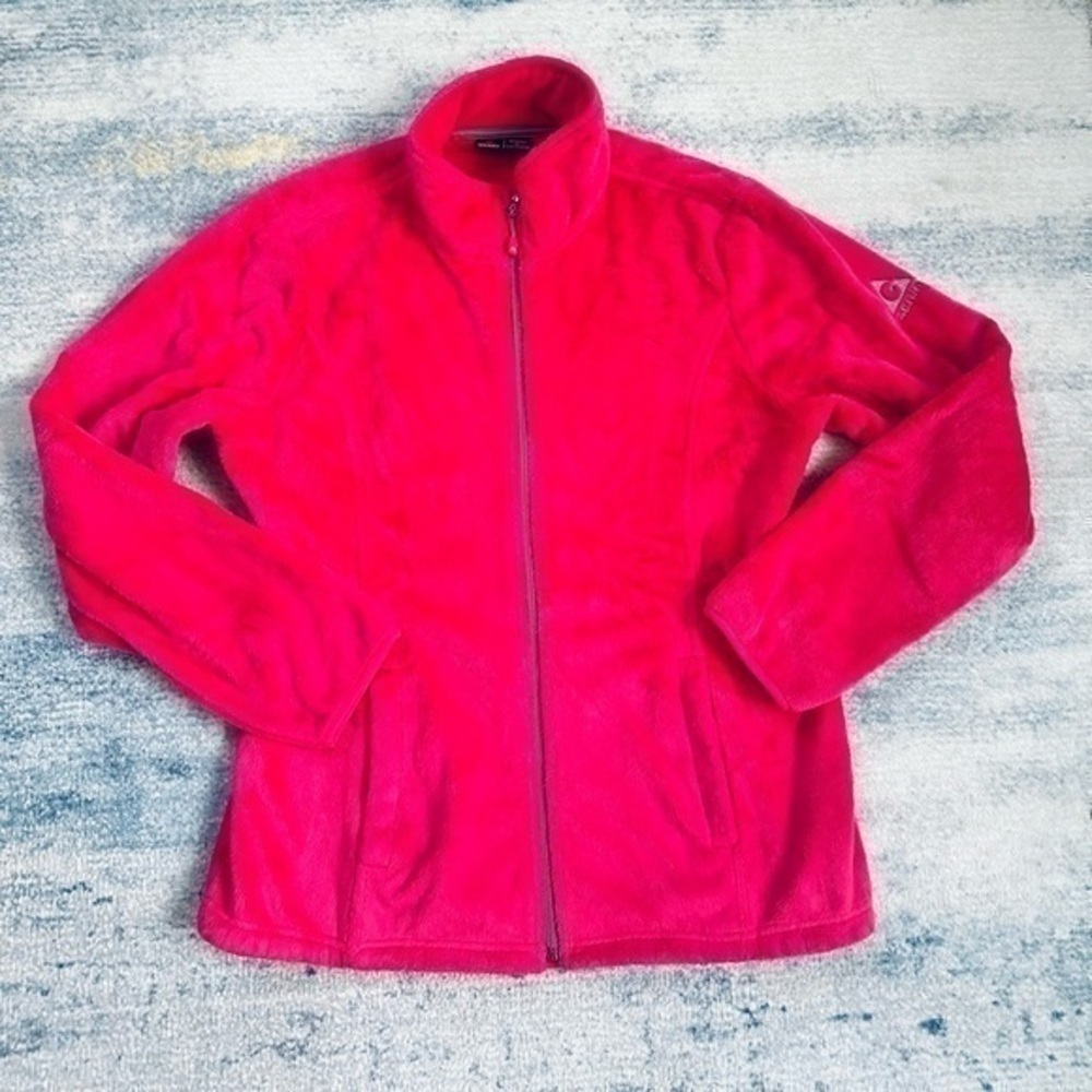 Gerry Fleece Jacket Women’s Size L Pink Full Zip - Picture 3 of 9